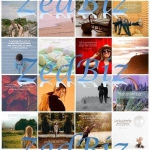 Positivity Social Media Quote Graphic Package 03